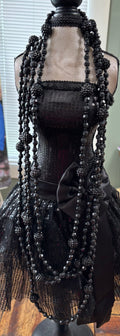 Midnight Elegance Layered Necklace Set