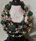 Emerald Luxe & Gold Necklace