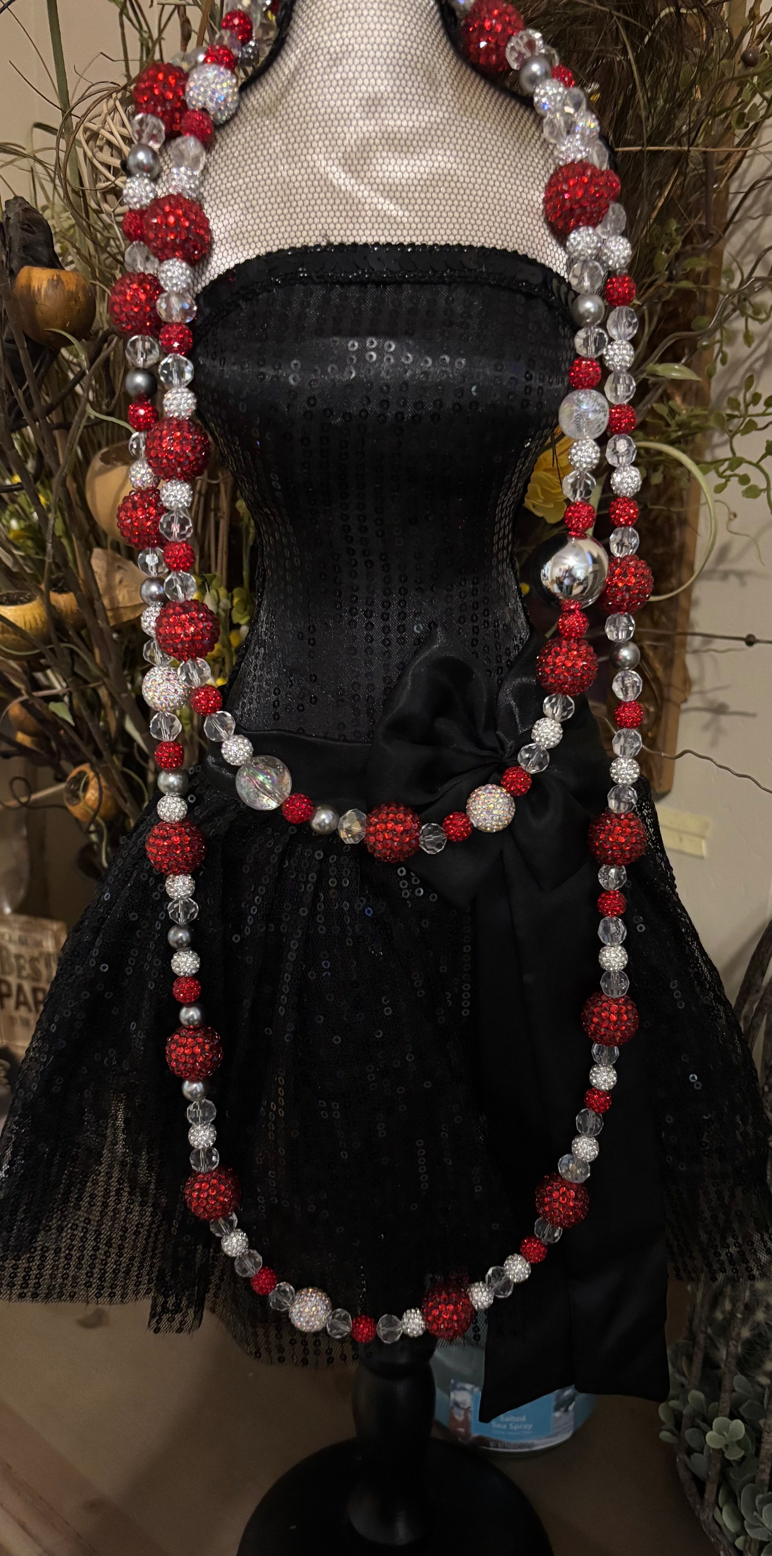 Ruby Radiance & Silver Necklace